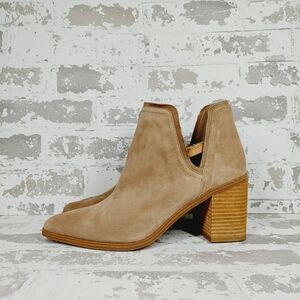 NEW Steve Madden Havannah Brown Leather Block Heel Ankle Boots F252